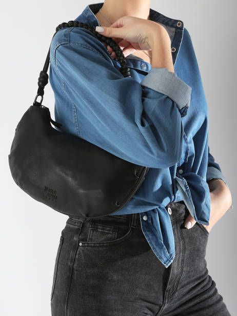 Cross Body Tas Tokyo Leder Basilic pepper Zwart tokyo BTOK02 ander zicht 1